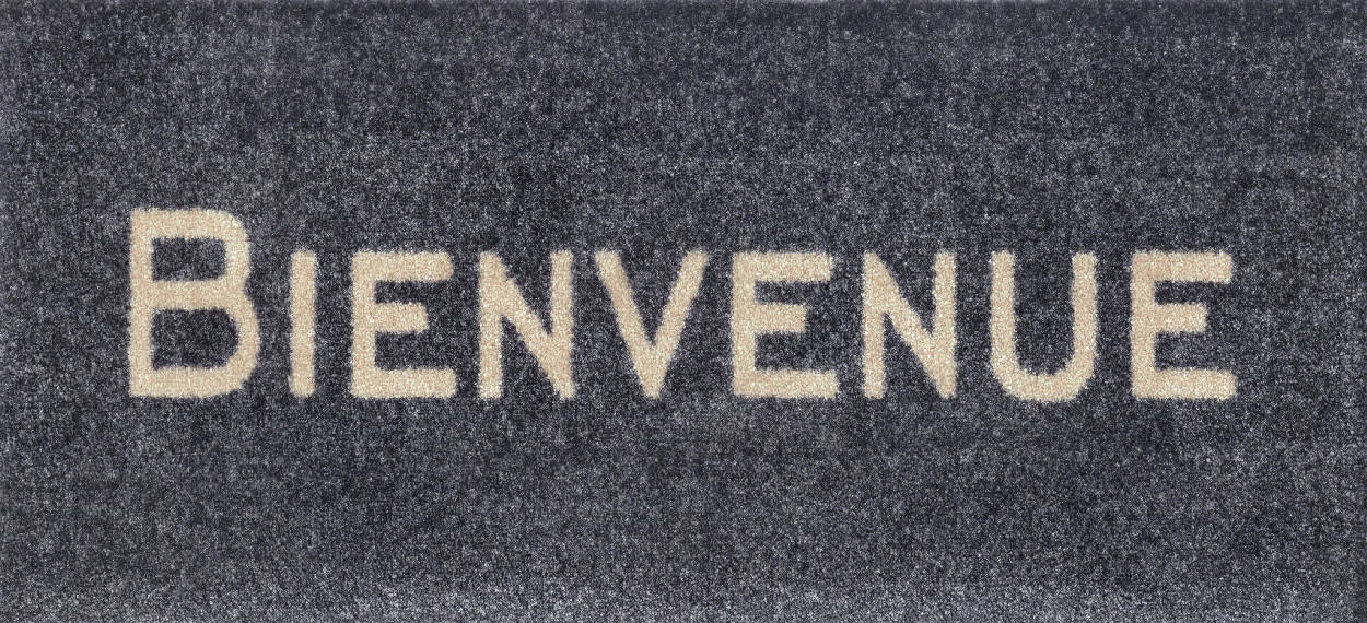 Bienvenue-graphite_30x70cm